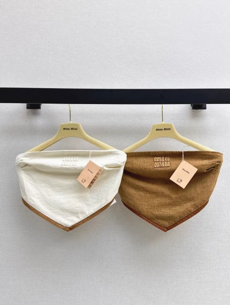 M 25 Spring/Summer newest leather trimmed denim dash chest
