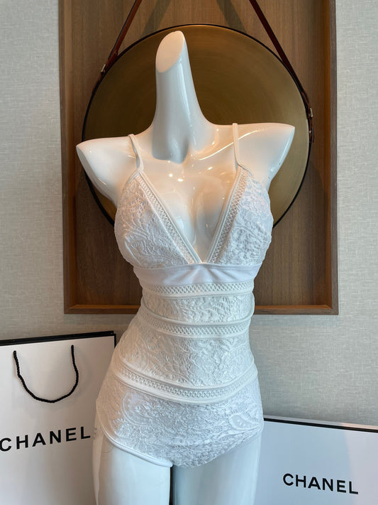 C 25 Cutout Mesh One-piece Swimsuit