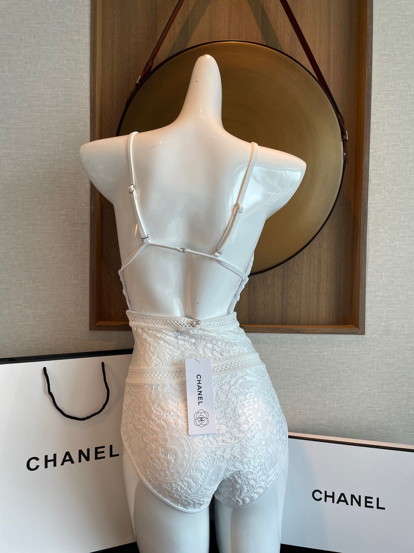 C 25 Cutout Mesh One-piece Swimsuit
