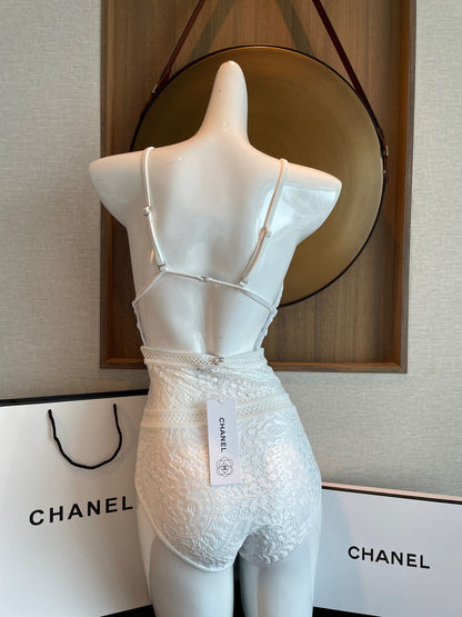 C 25 Cutout Mesh One-piece Swimsuit