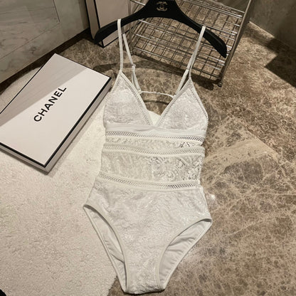 C 25 Cutout Mesh One-piece Swimsuit