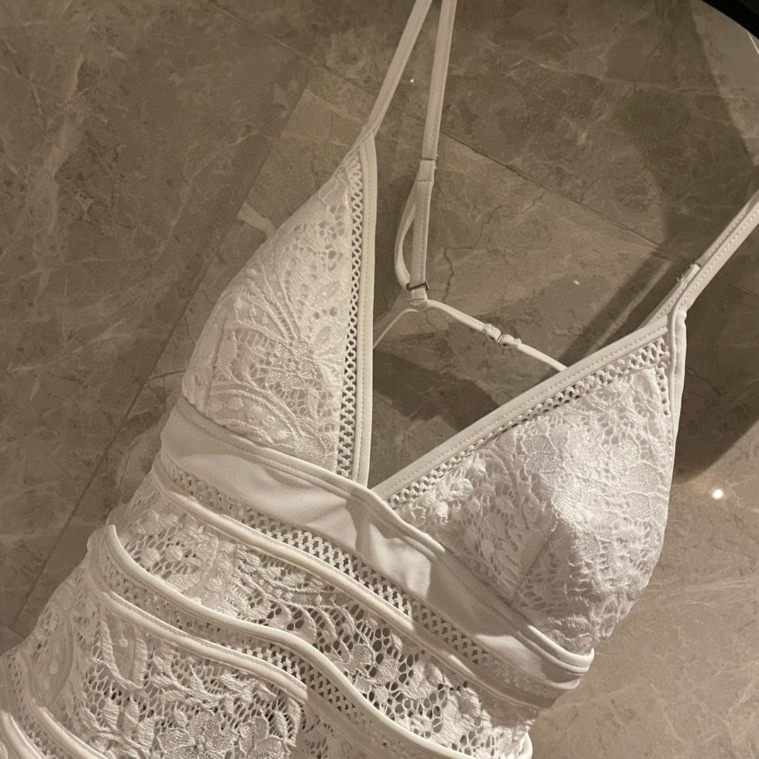 C 25 Cutout Mesh One-piece Swimsuit