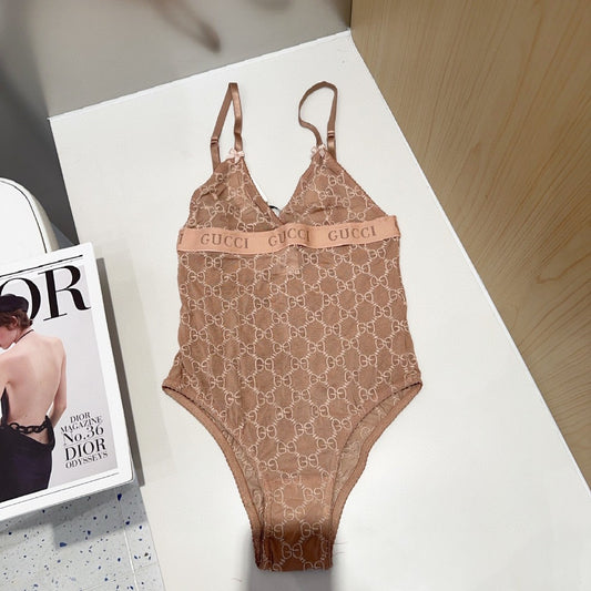 G 25 Bronze Camisole One-piece Swimsuit
