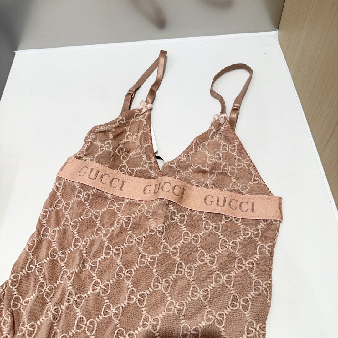 G 25 Bronze Camisole One-piece Swimsuit