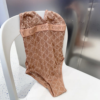 G 25 Bronze Camisole One-piece Swimsuit