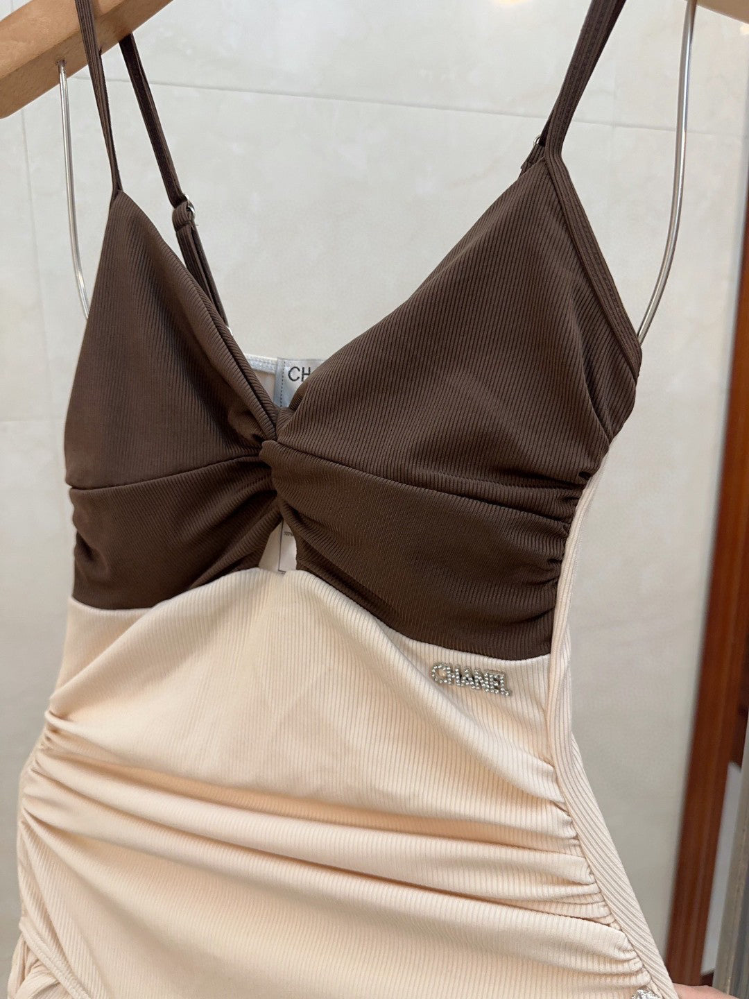 C 25 Shawl + Halter One-piece Swimsuit Set