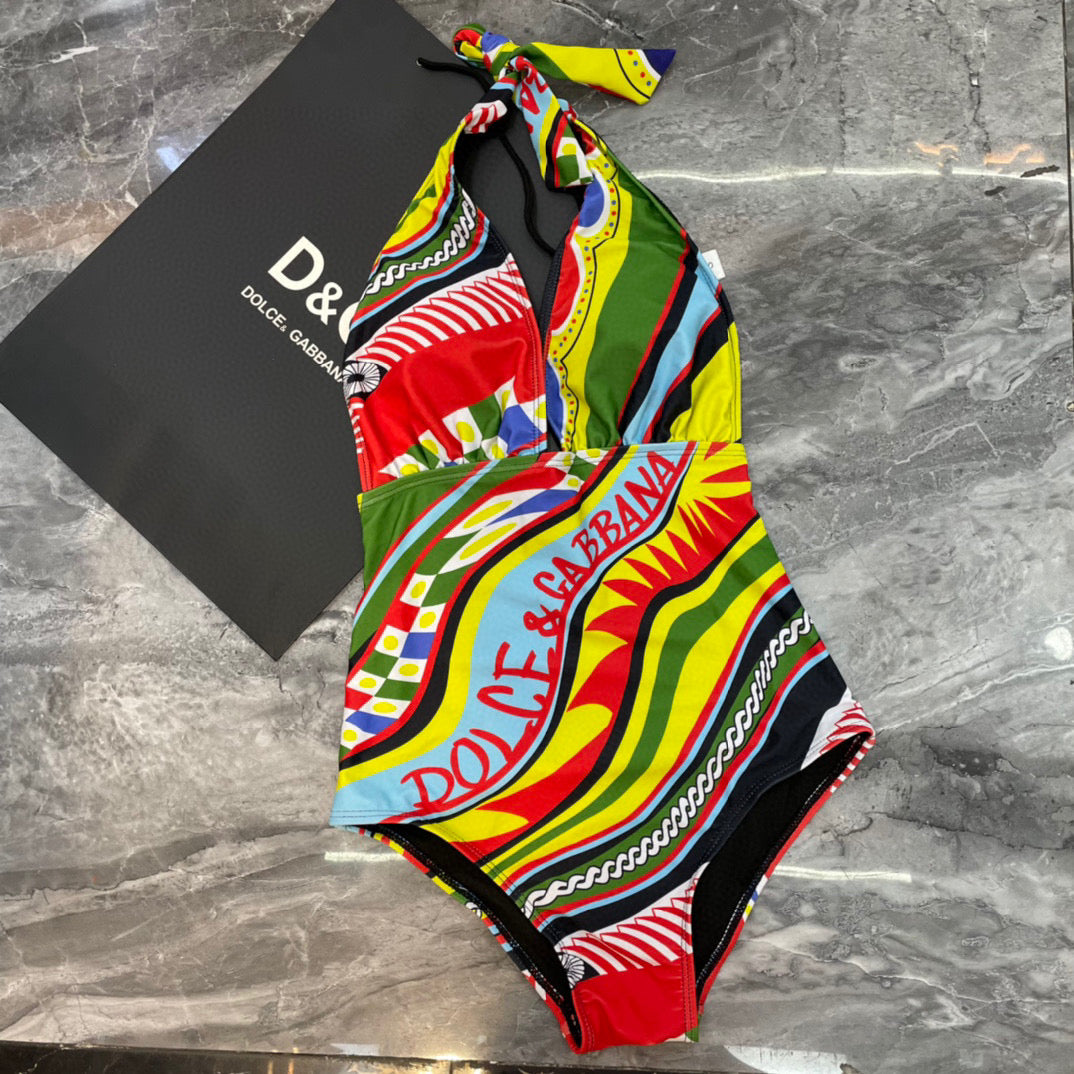 Do 25 New One-piece Swimsuit Letter Print