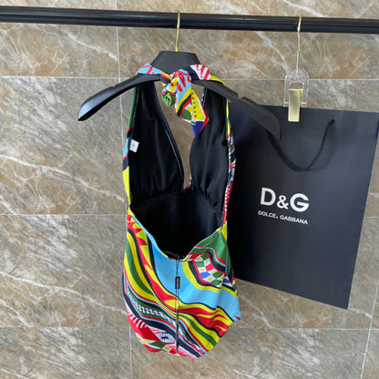 Do 25 New One-piece Swimsuit Letter Print