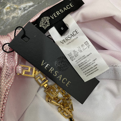 Ve 25 New Pink Gold Necklace Halter One Piece Swimsuit