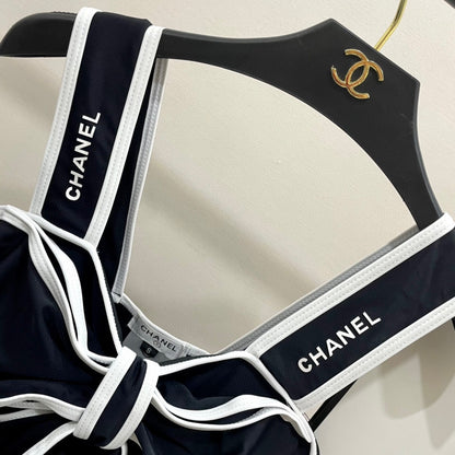 C 25 Big Bow One-piece Swimsuit