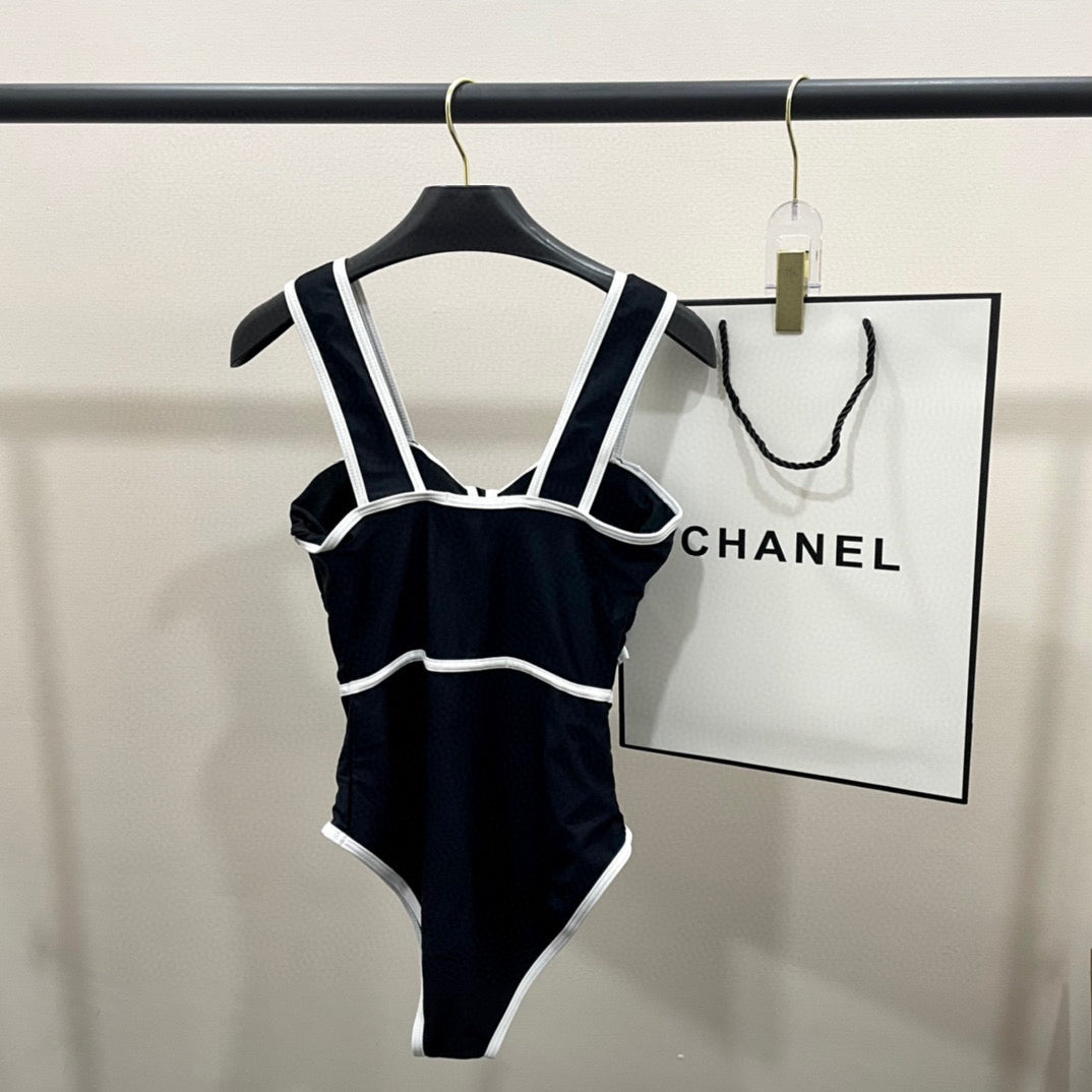 C 25 Big Bow One-piece Swimsuit