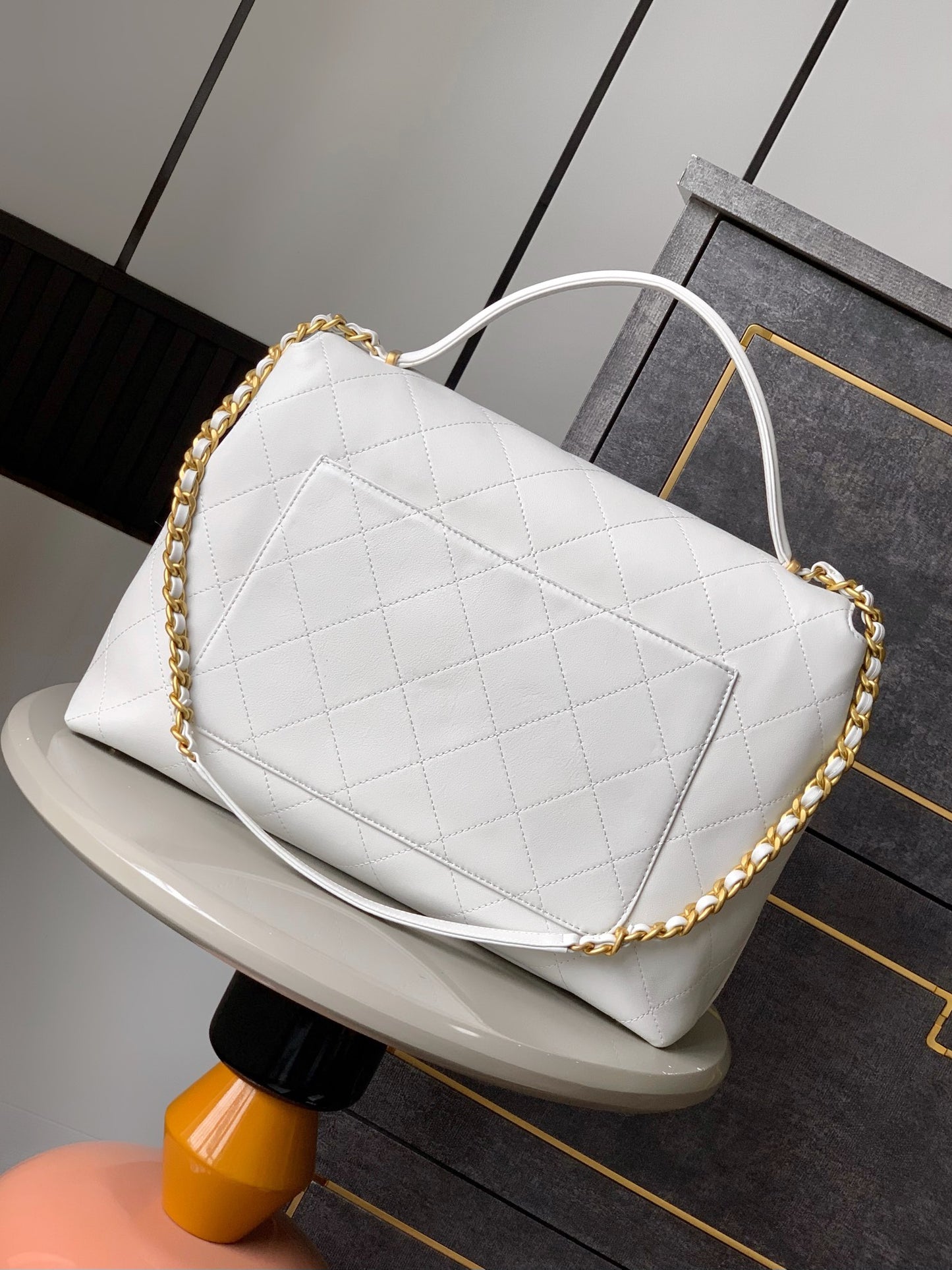 C 25S Platinum Briefcase Flap Bag