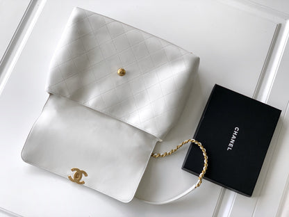 C 25S Platinum Briefcase Flap Bag