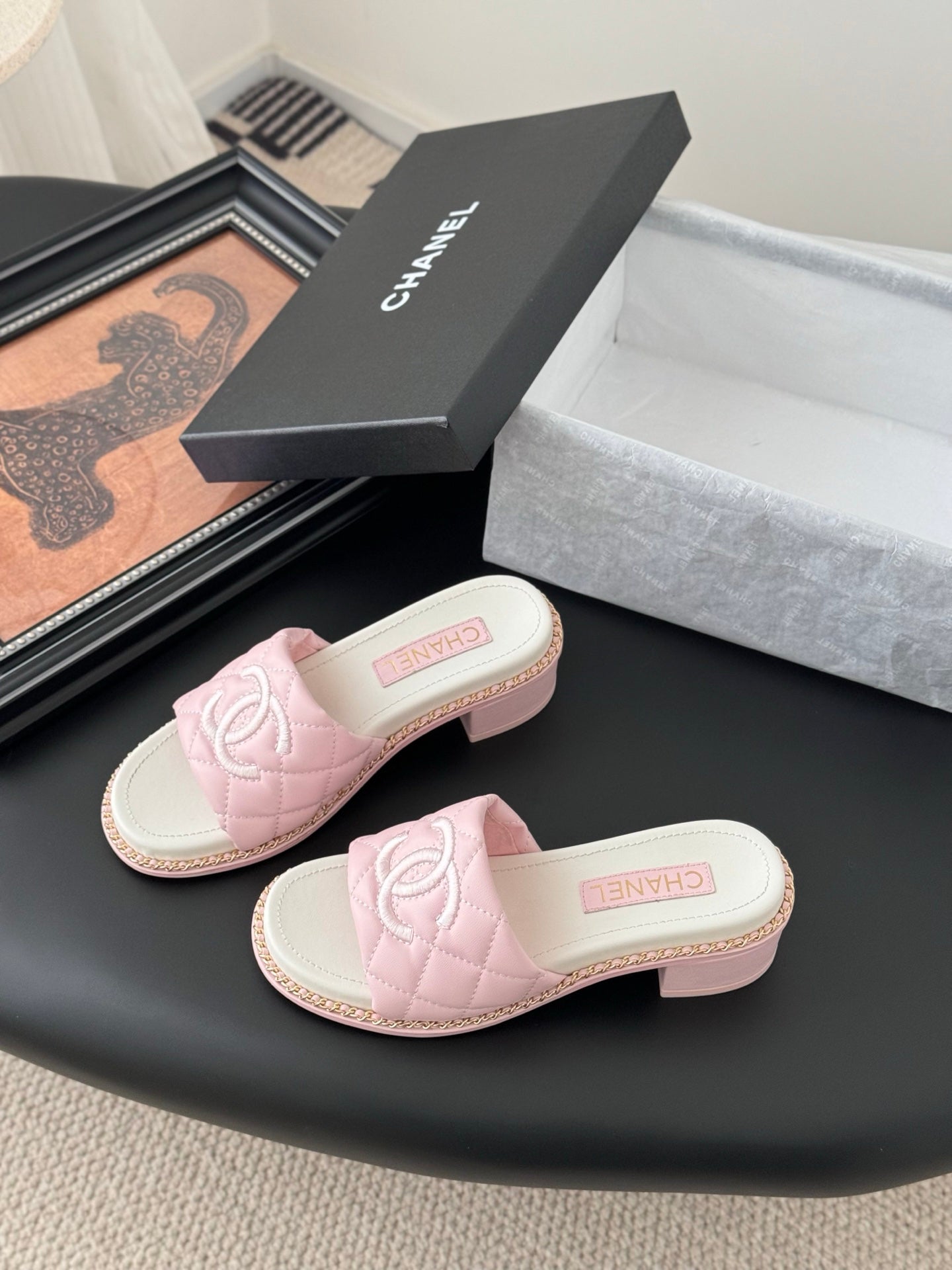 C 25 New Diamond Lattice Chain Slippers