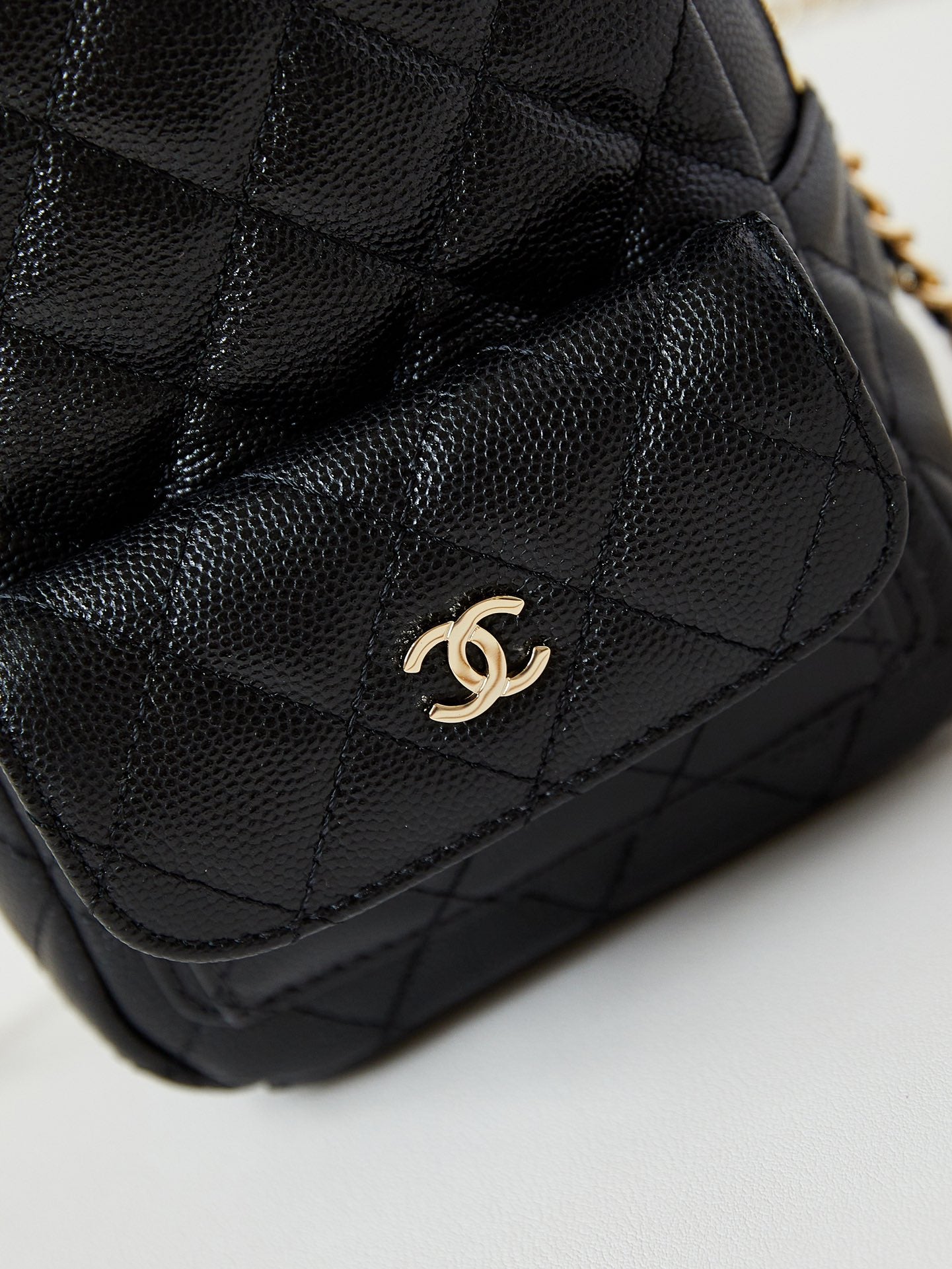 C 24 Mini Litchi Print Small Shoulder Bag