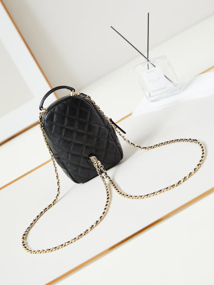 C 24 Mini Litchi Print Small Shoulder Bag