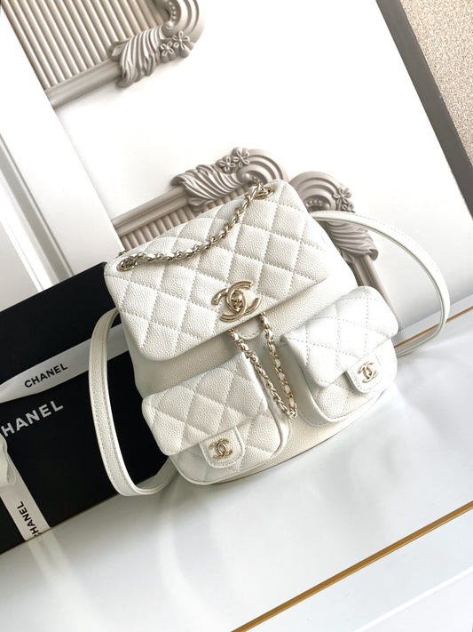C 24A spring/summer super hot lychee leather duma double backpacks