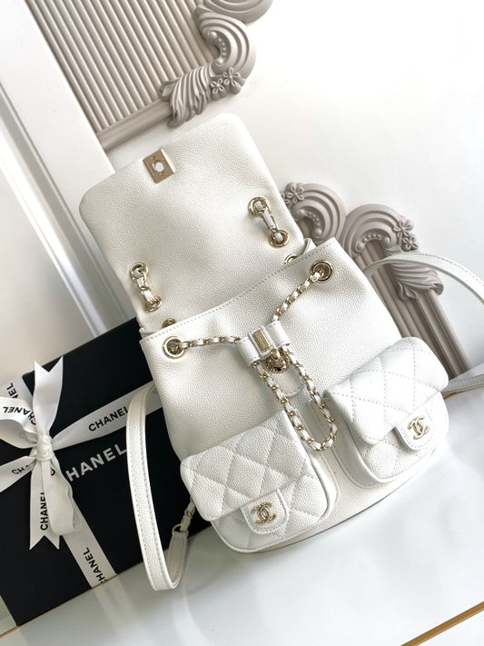 C 24A spring/summer super hot lychee leather duma double backpacks
