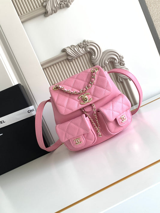C 23 spring/summer super hot lychee leather duma double backpacks