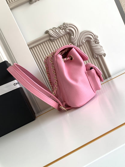 C 23 spring/summer super hot lychee leather duma double backpacks