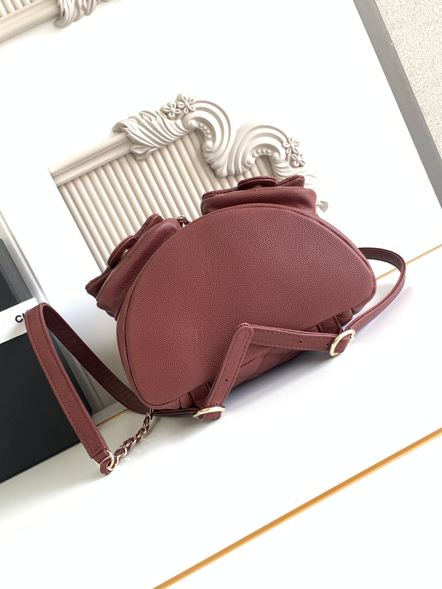 C 24A spring/summer super hot lychee leather duma double backpacks