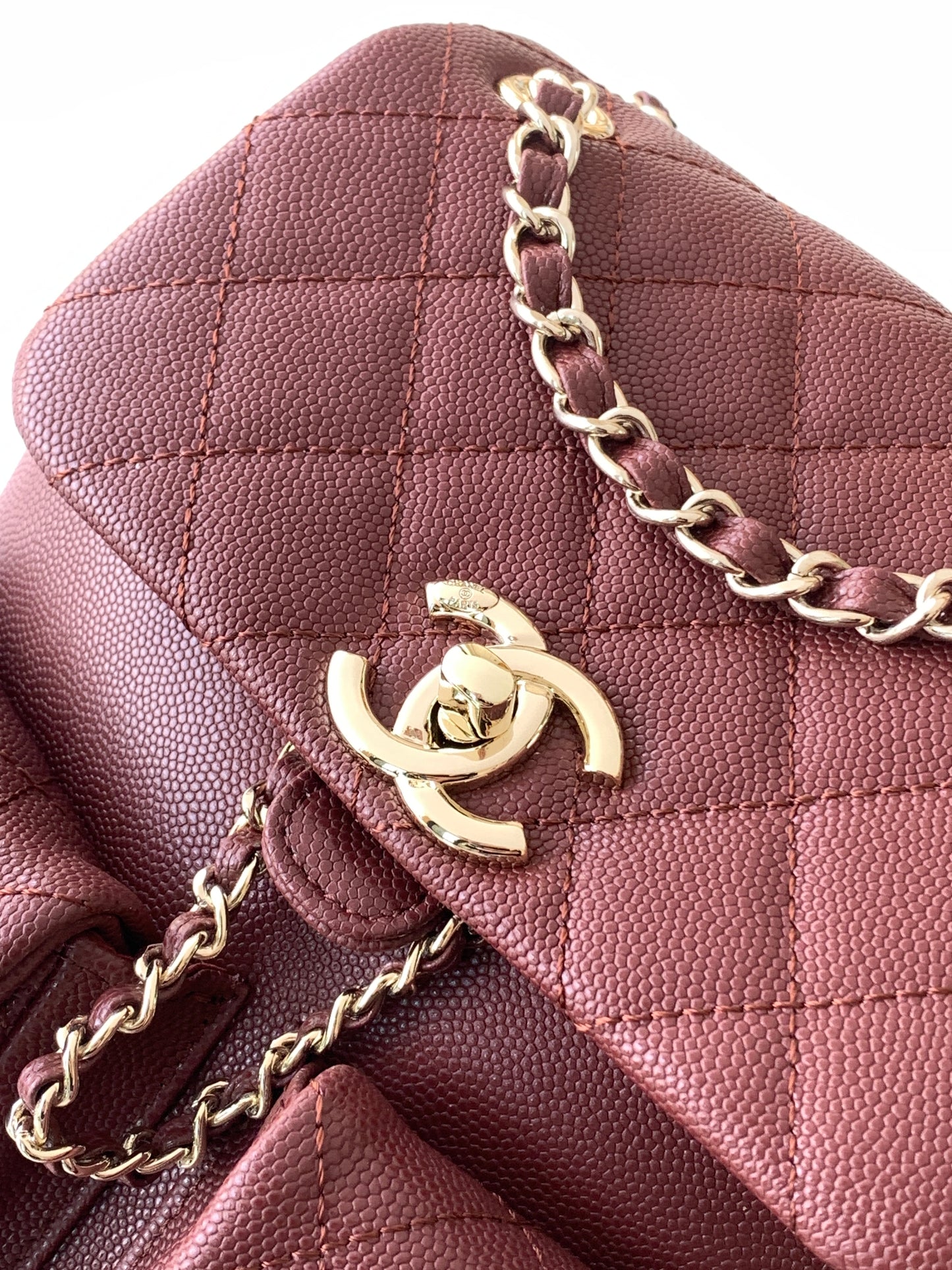 C 24A spring/summer super hot lychee leather duma double backpacks