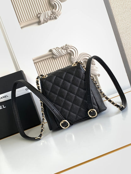 C 24A spring/summer super hot lychee leather duma double backpacks\