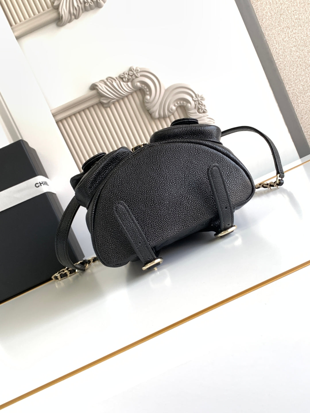 C 24A spring/summer super hot lychee leather duma double backpacks\