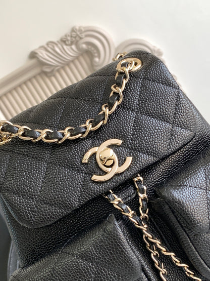 C 24A spring/summer super hot lychee leather duma double backpacks\