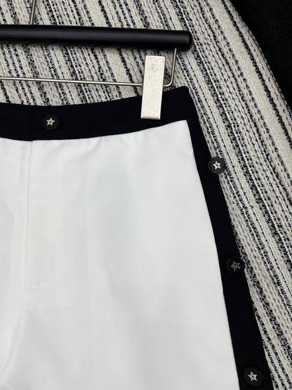 2025 Summer New Arrival Contrast Color Stitching Casual Shorts