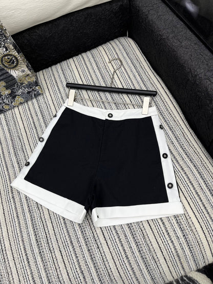 2025 Summer New Arrival Contrast Color Stitching Casual Shorts