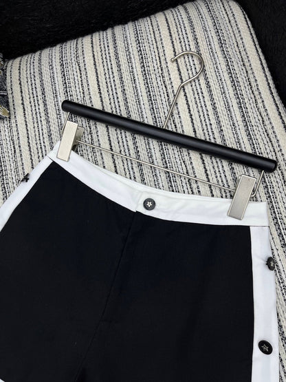 2025 Summer New Arrival Contrast Color Stitching Casual Shorts