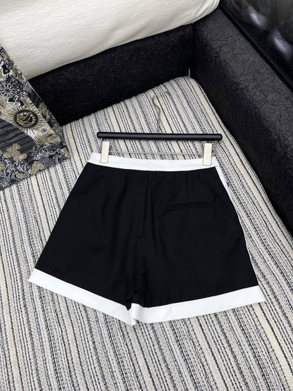 2025 Summer New Arrival Contrast Color Stitching Casual Shorts