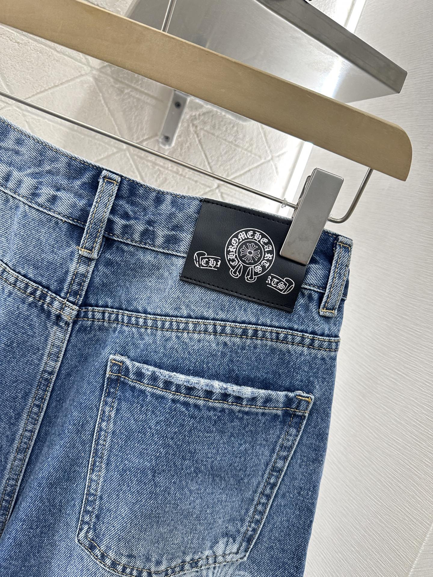 2025 Summer New High Waist Laser Denim Shorts