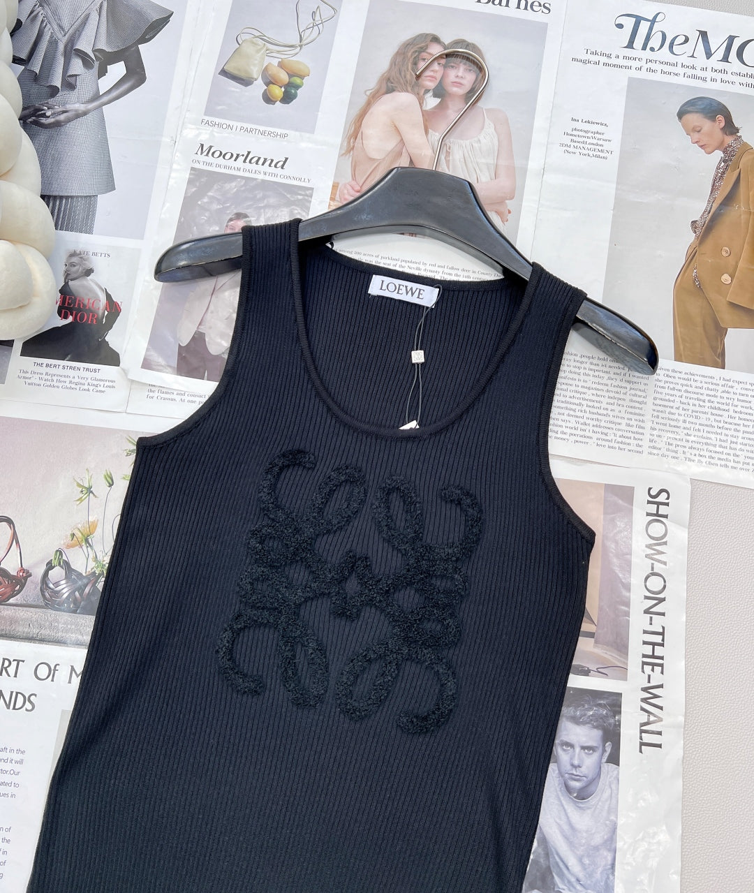 25 Summer new three-dimensional towel embroidered logo knitted vest