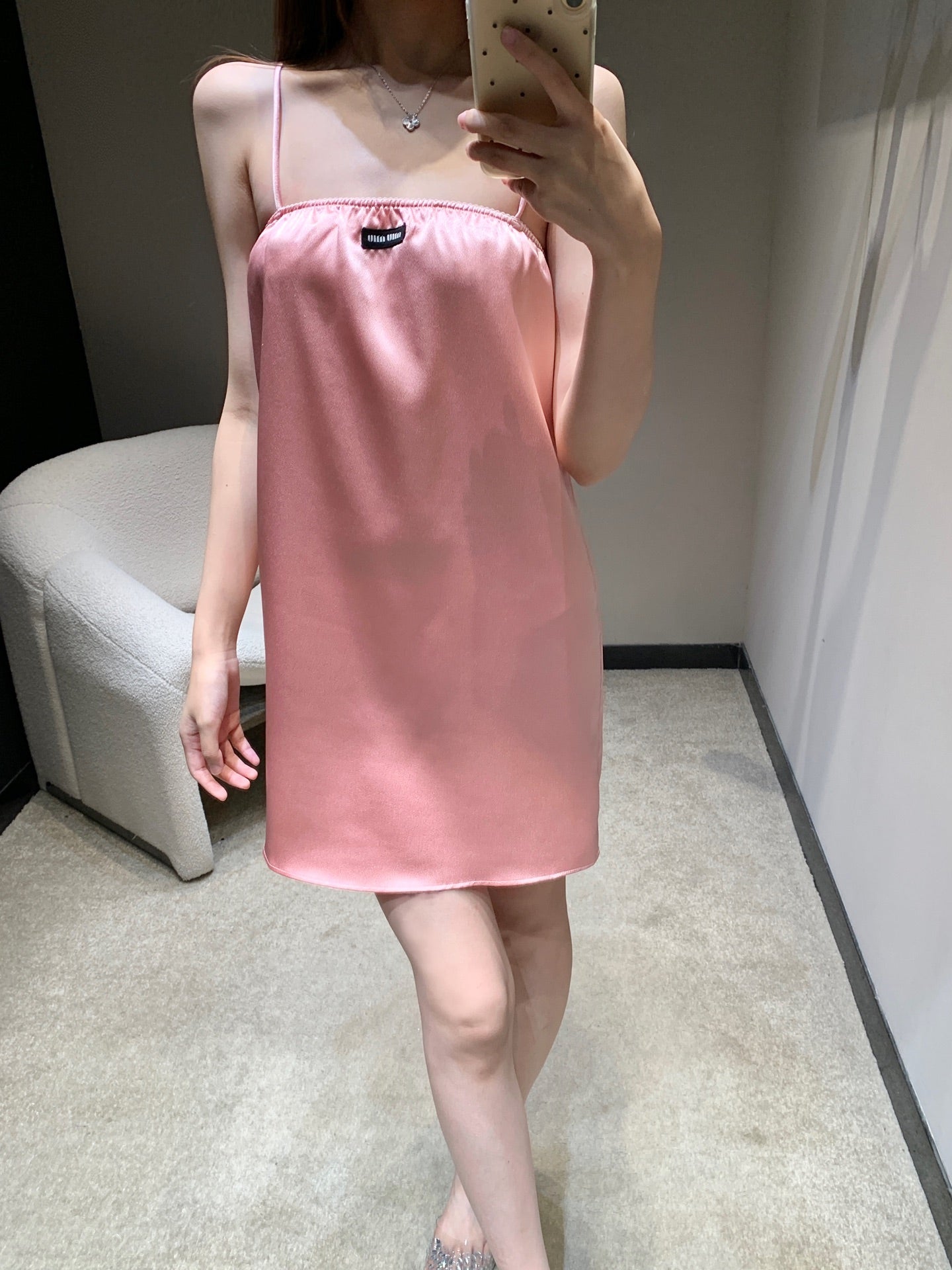 Robe à bretelles en acétate printemps/été 5Ss 