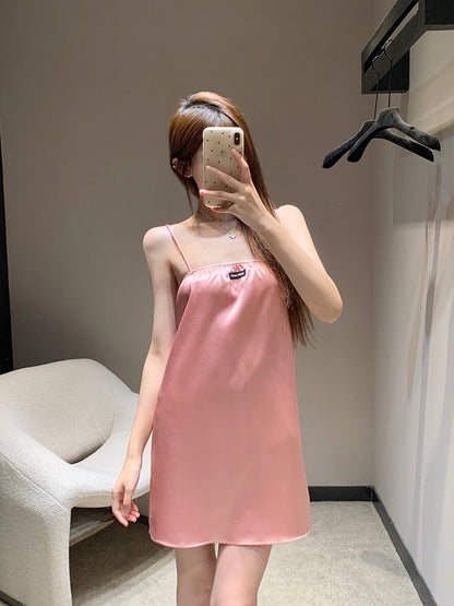 Robe à bretelles en acétate printemps/été 5Ss 