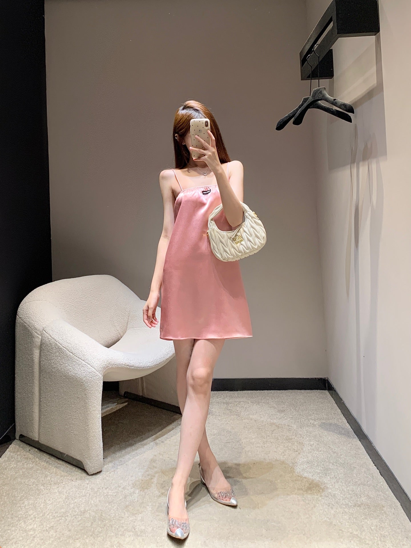 Robe à bretelles en acétate printemps/été 5Ss 