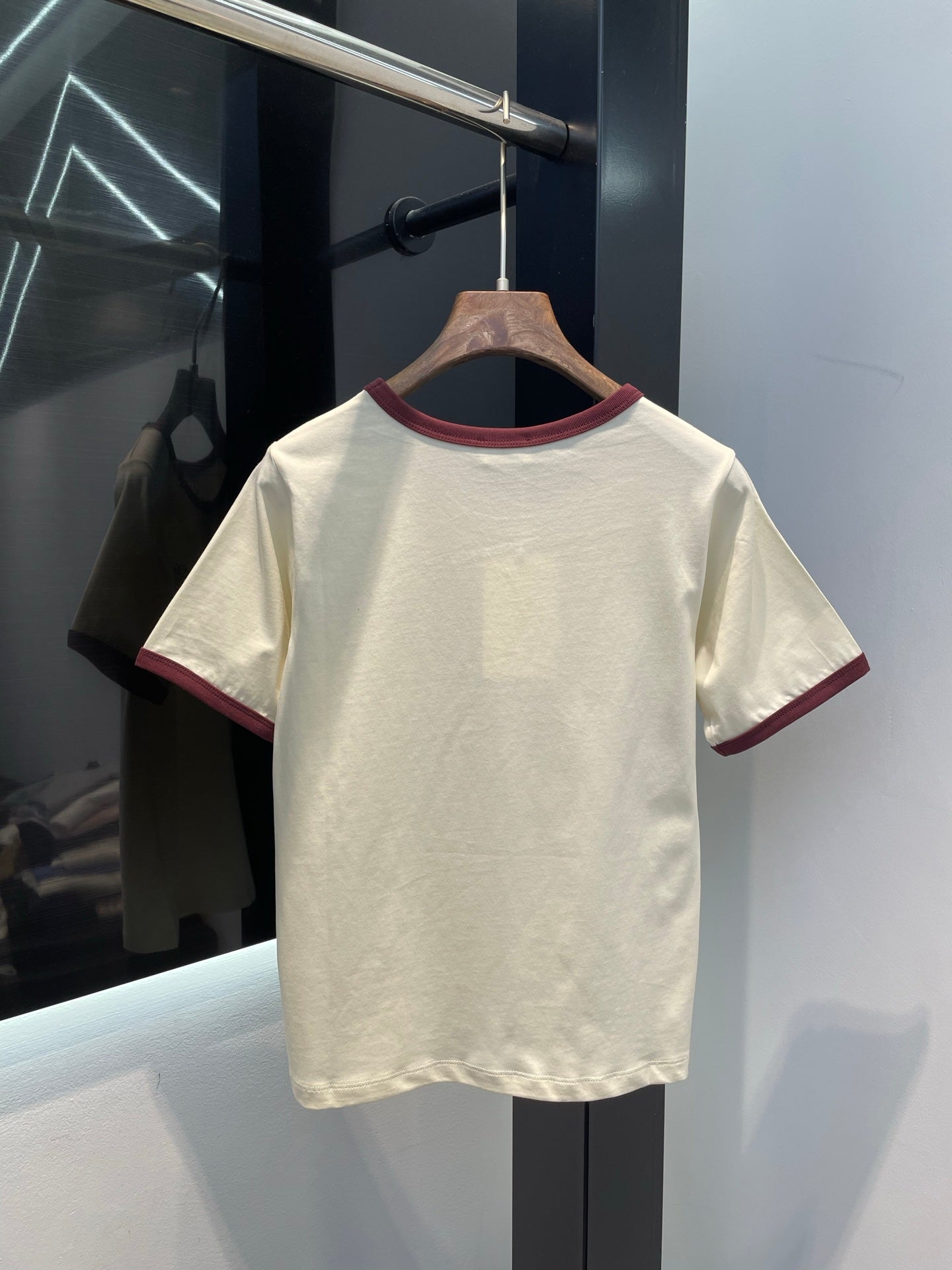 25 Summer new simple letter logo round neck T-shirt