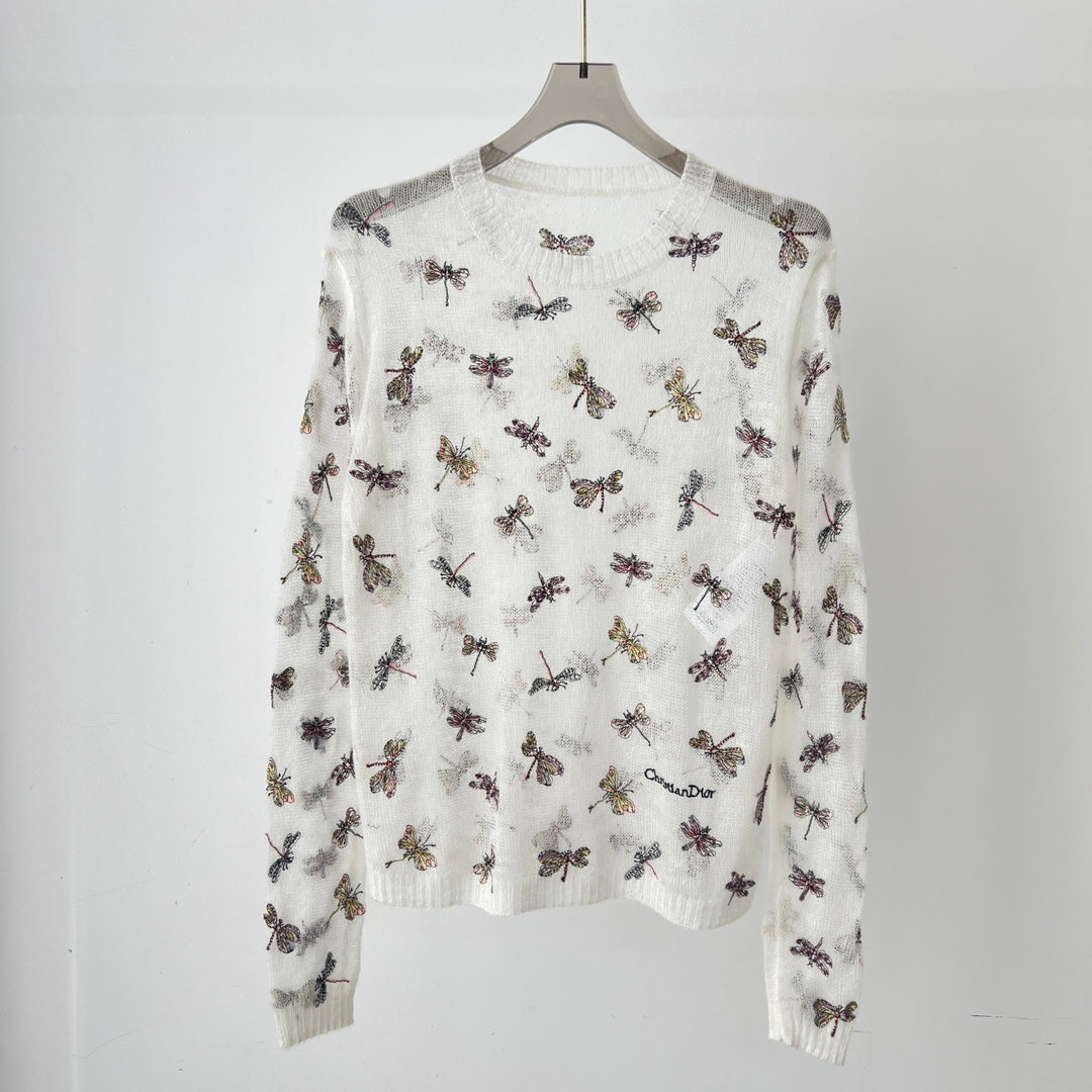 D 25 Dragonfly Knit Sweater