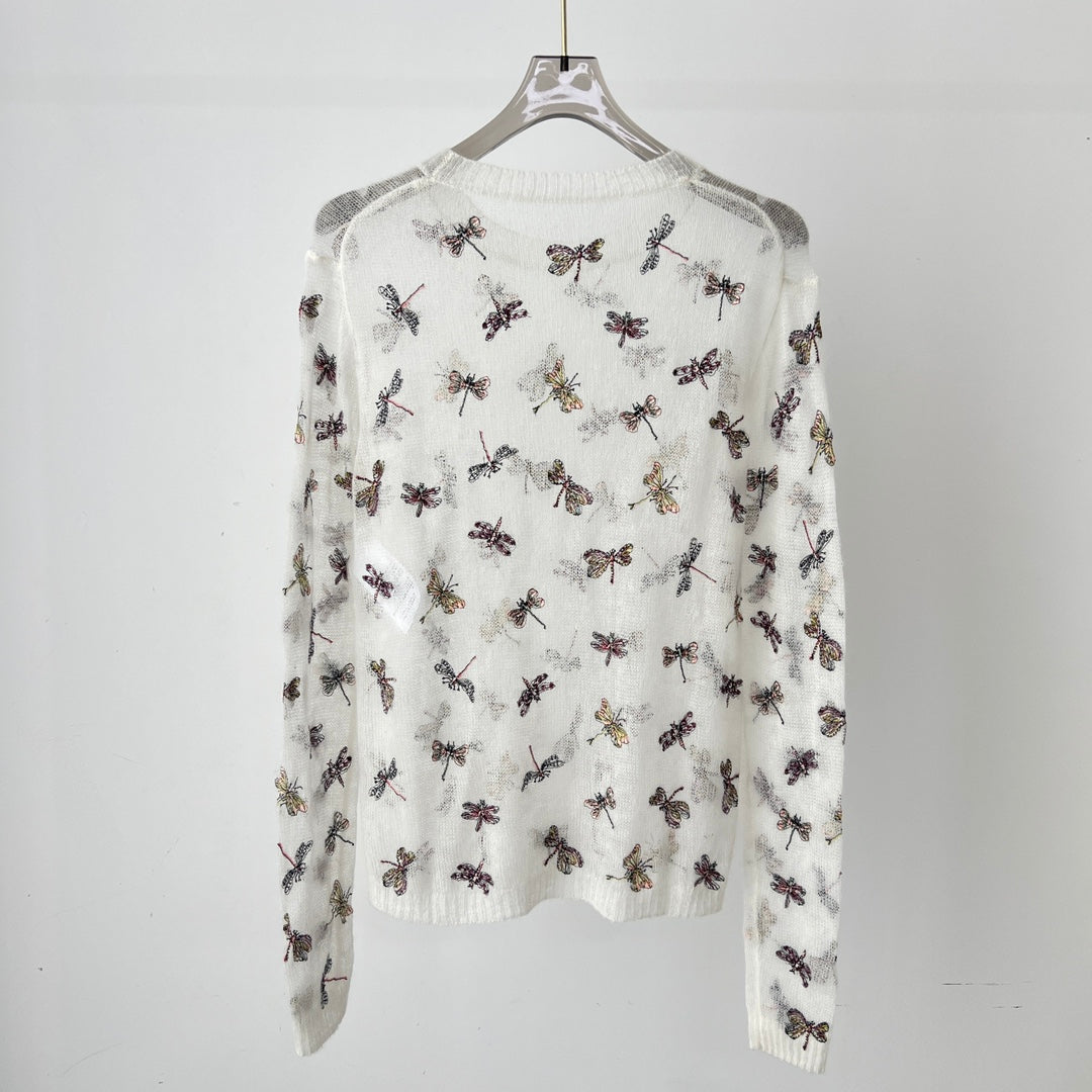 D 25 Dragonfly Knit Sweater
