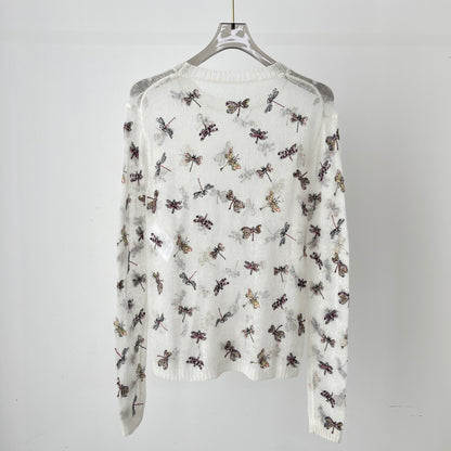 D 25 Dragonfly Knit Sweater