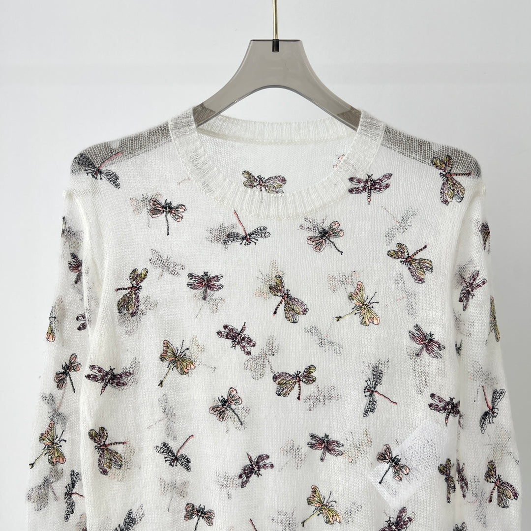 D 25 Dragonfly Knit Sweater