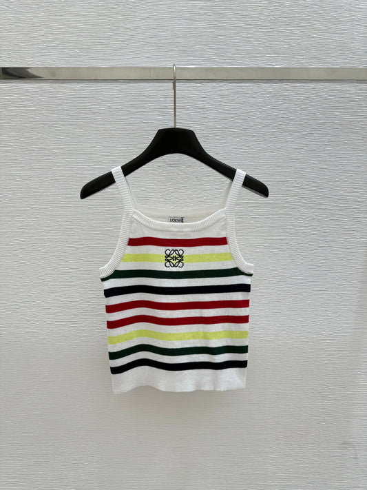 25 new summer striped knitted vest