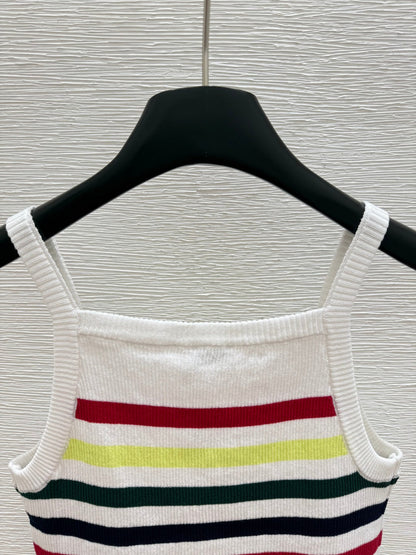25 nouveaux gilets tricotés à rayures d'été 