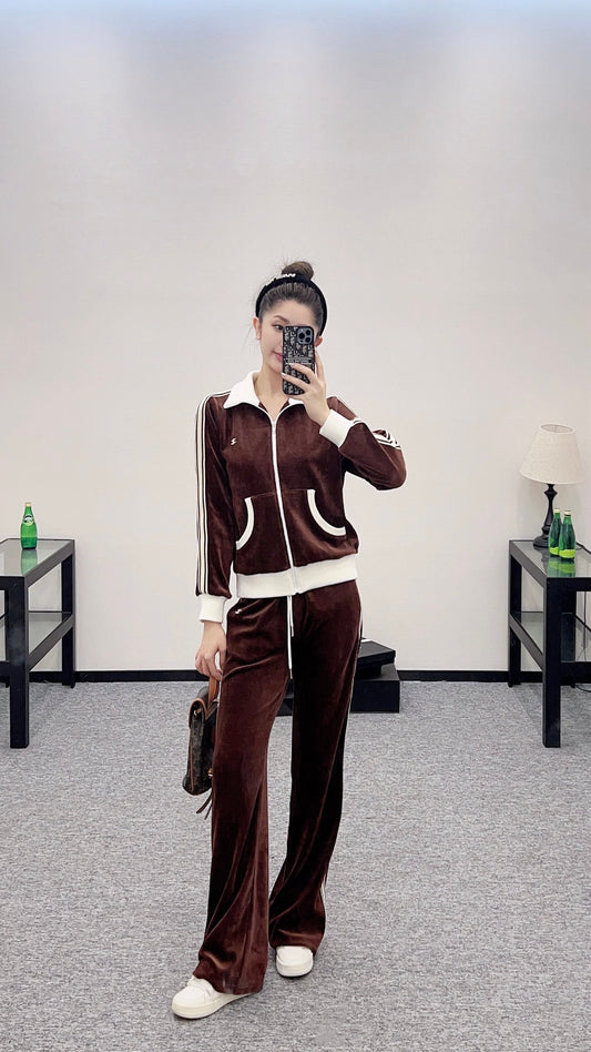 Ce 25 Velvet leisure jacket and pants set