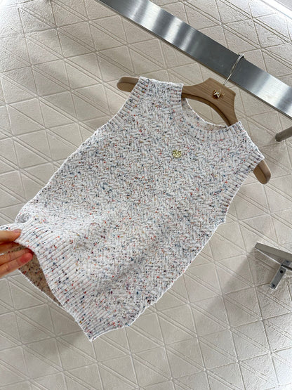 25 new summer leaf knitted vest