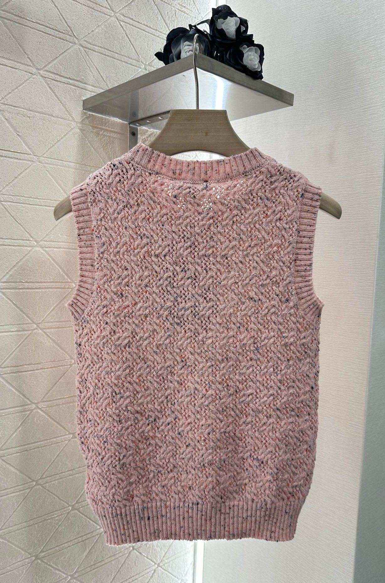 25 new summer leaf knitted vest
