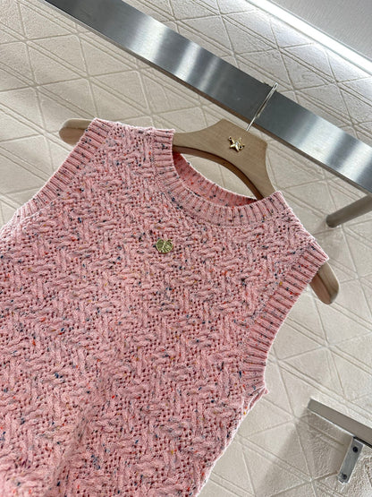 25 new summer leaf knitted vest