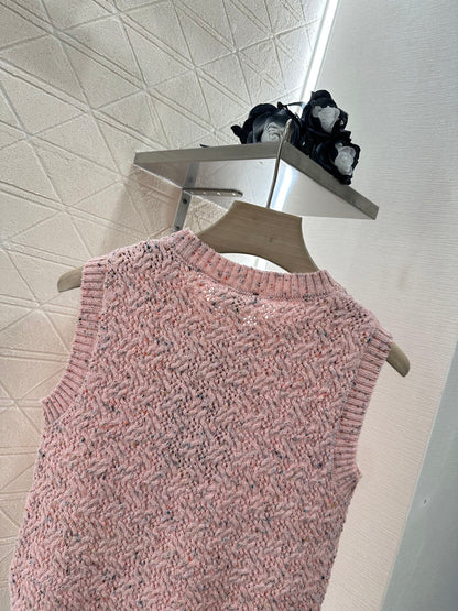 25 new summer leaf knitted vest